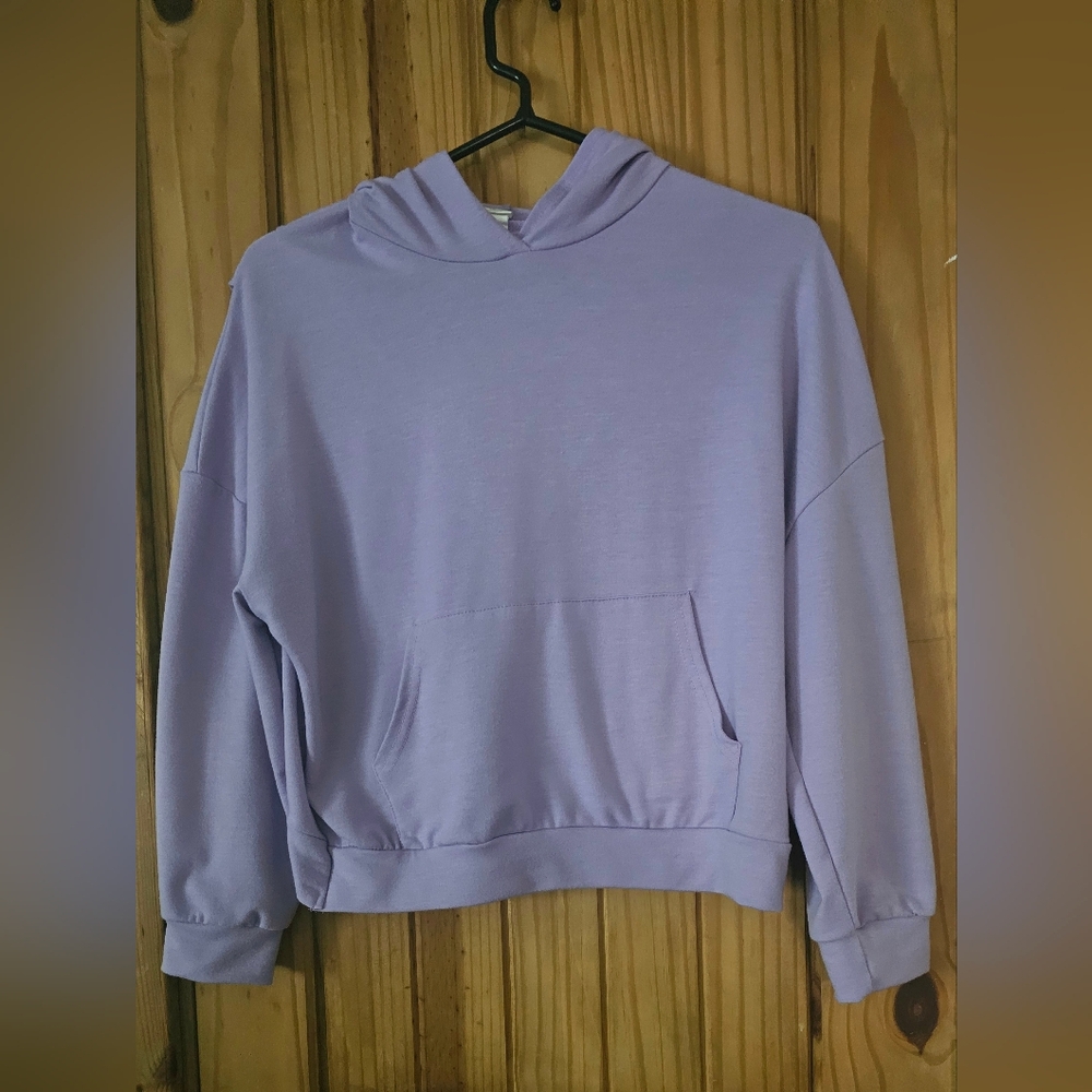Girls criss cross back fleece hoodie